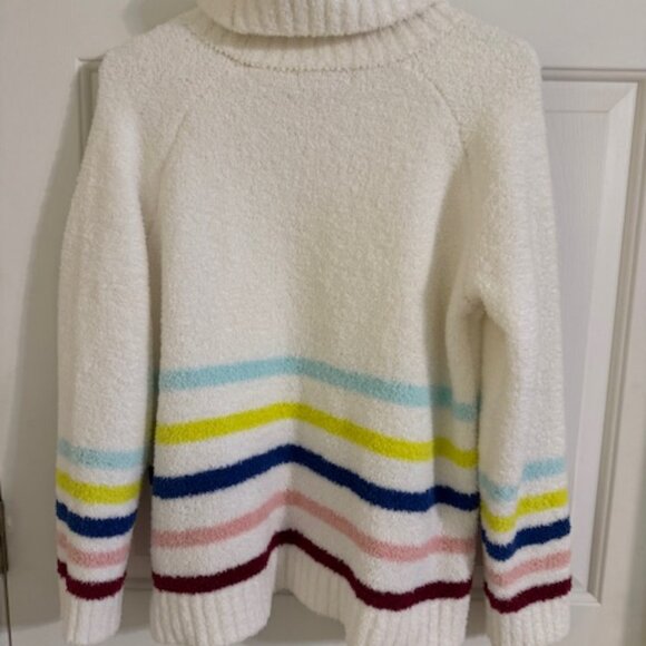 Philosophy Cloud Knit Cowl Neck Sweater Multi-Color Stripe Pullover Cottagecore - Picture 6 of 6